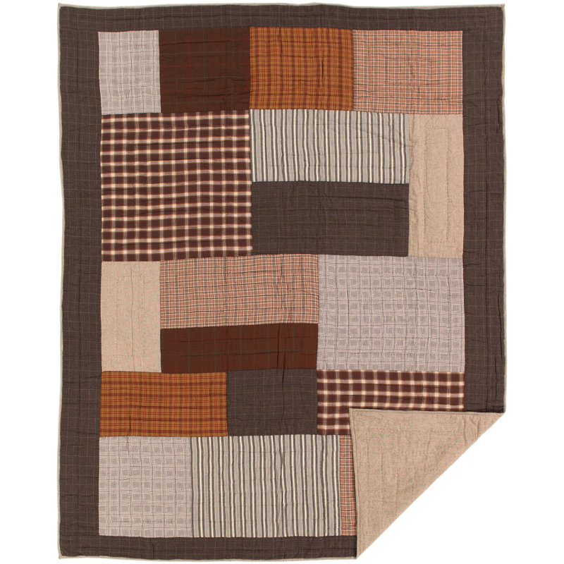 Rory Twin Reversible Cotton Patchwork Quilt Set