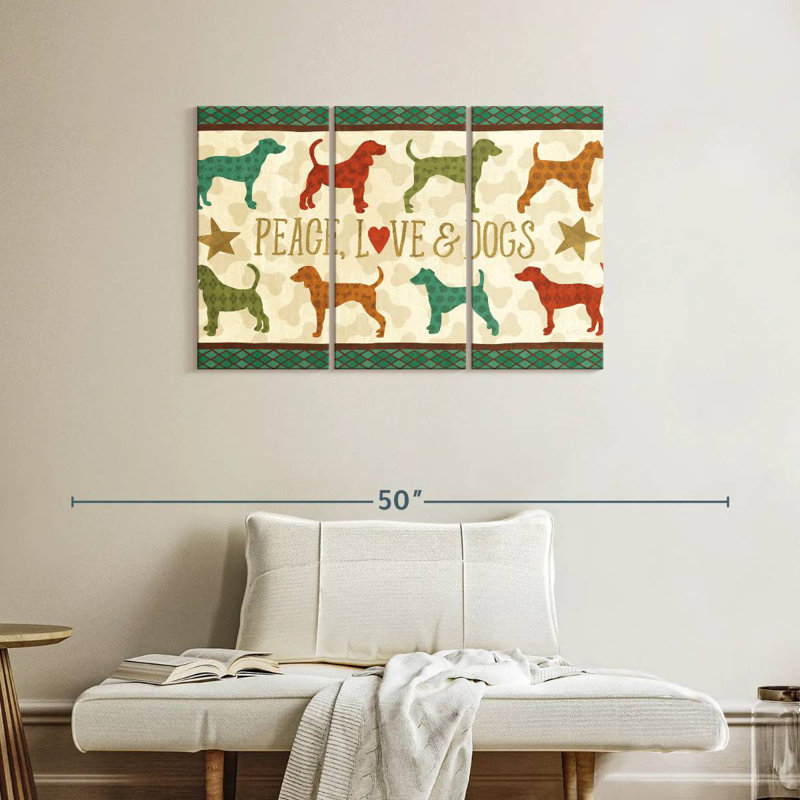 Brampt Dogs Life, 24" H x 38" W