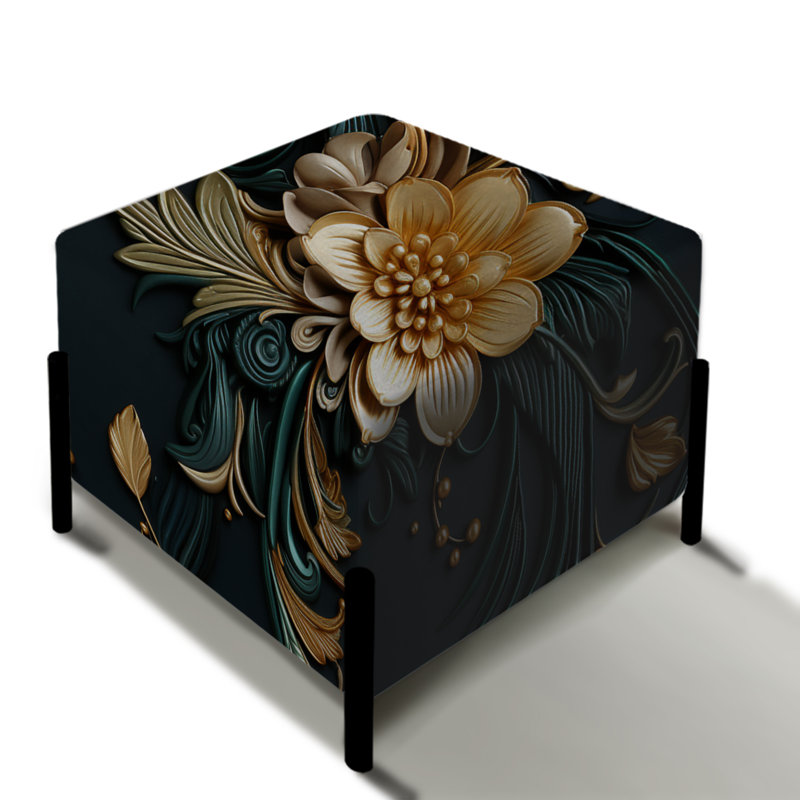Imperial Embellishments - Repose-pieds oriental floral carré