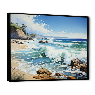 Vietnam Beach Coastal Serenity, reproduction d'art sur toile