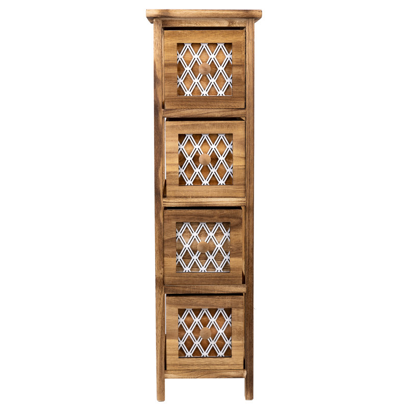 Sperazza 22cm W Solid Wood Bedside Table