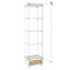 Vitrine moderne en verre avec tiroir-1047098069