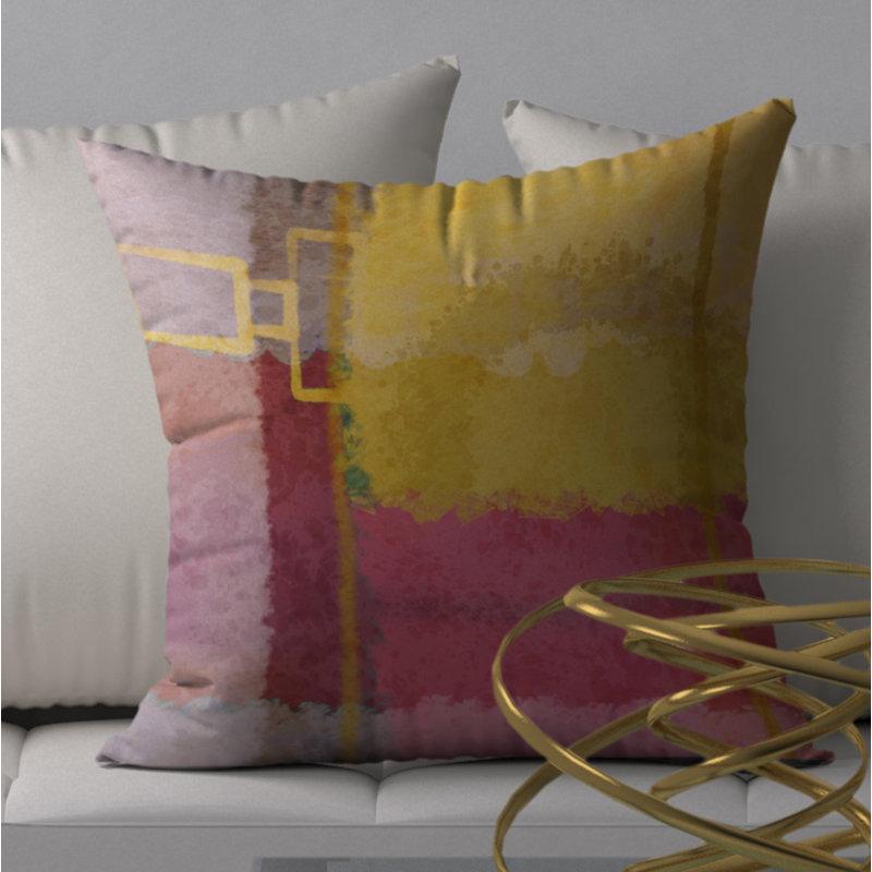 Reversible Throw Pillow, 24" x 24"
