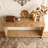 3-Drawer Console Table with Vertical Slats-1943750547