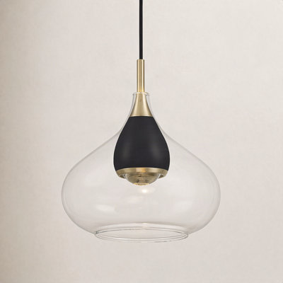 Demetra Single Light Glass Dimmable LED Pendant
