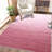 Living Room Rugs 9x12 Large Modern Ombre Floor Carpet with Non-Slip Backing, Non-Shedding Gradient Color Accent Rugs, Machine Washable Contemporary Area Rugs for Bedroom, Office, Pink-61782406-61782401