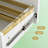 2-Drawer Office File Cabinet with Gold Accents, Sleek White & Gold Lateral Filing Cabinet for Home Office, Legal/Letter/A4 File Storage with Anti-Tip Design-1549511427