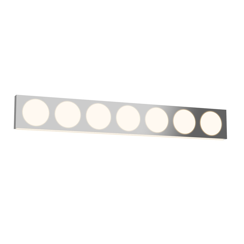 Laurel 7 - Light Dimmable LED Bath Bar, Chrome