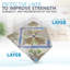 4'' W x 4'' L Vinyl Peel and Stick Mosaic Tile-98665875
