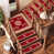 Motif floral rouge / blanc