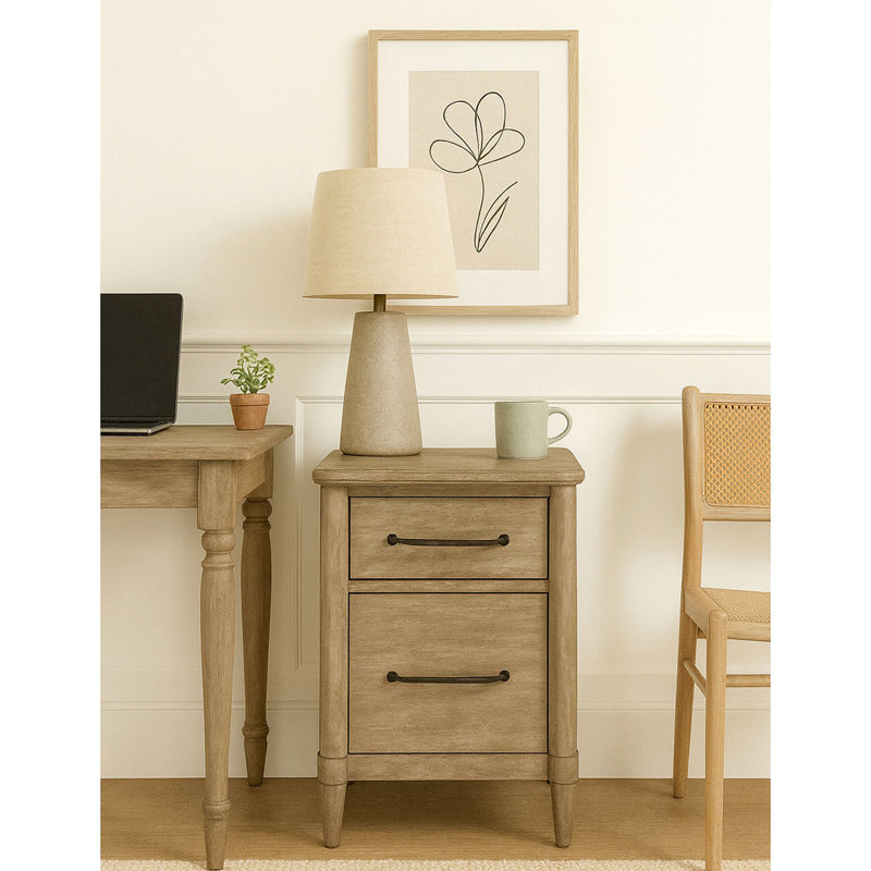 2 Drawer Filing Cabinet, Sand
