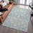Premium Machine Washable Dahl AMF1086 Floral Rug-2077708448