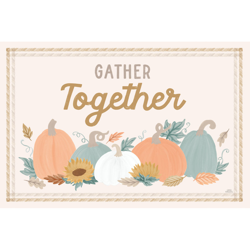 «Festive Friendsgiving I» par Laura Marshall - reproduction, H 24 po x l 36 po, Toile tendue