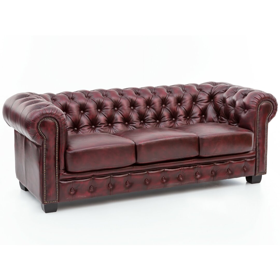 Chesterfield-Sofa Dickey aus Echtleder