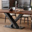 Table de salle à manger en bois de noyer noir-106919546