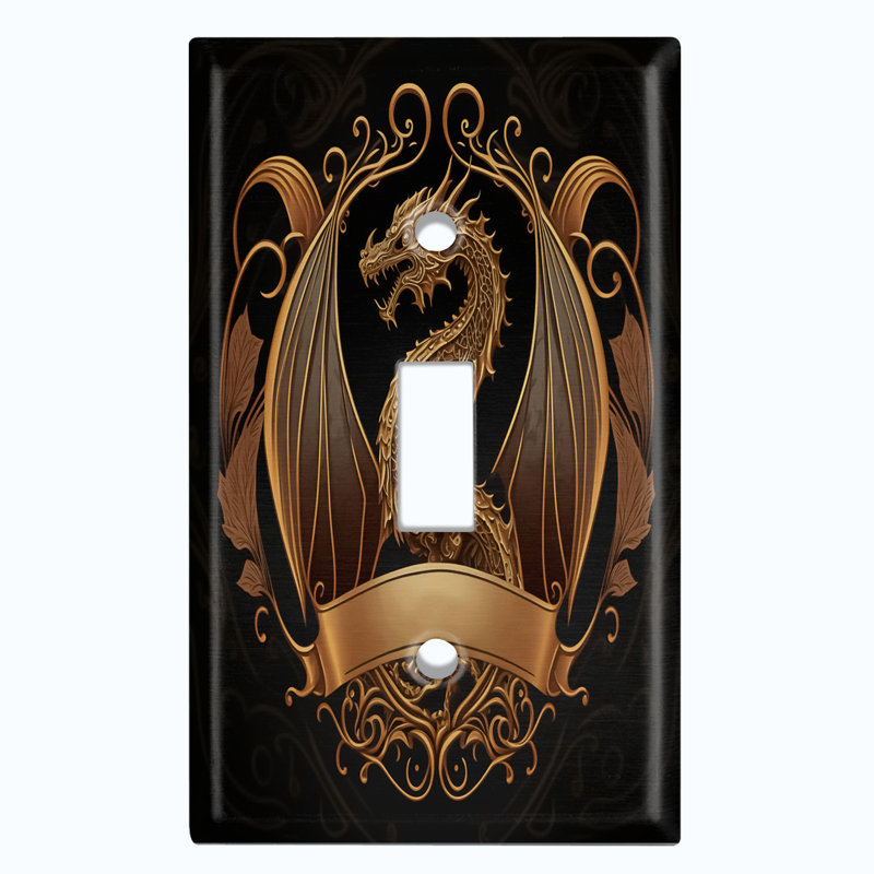 Copper Rust Patina Teal Print 1 - Gang Rocker Standard Wall Plate