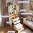 3-in-1 Vanity Table With Led Mirror,  Drawers, Flip-top Compartment And Storage Stool