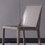 Chaises de salle à manger éponge moderne sans accoudoirs gris