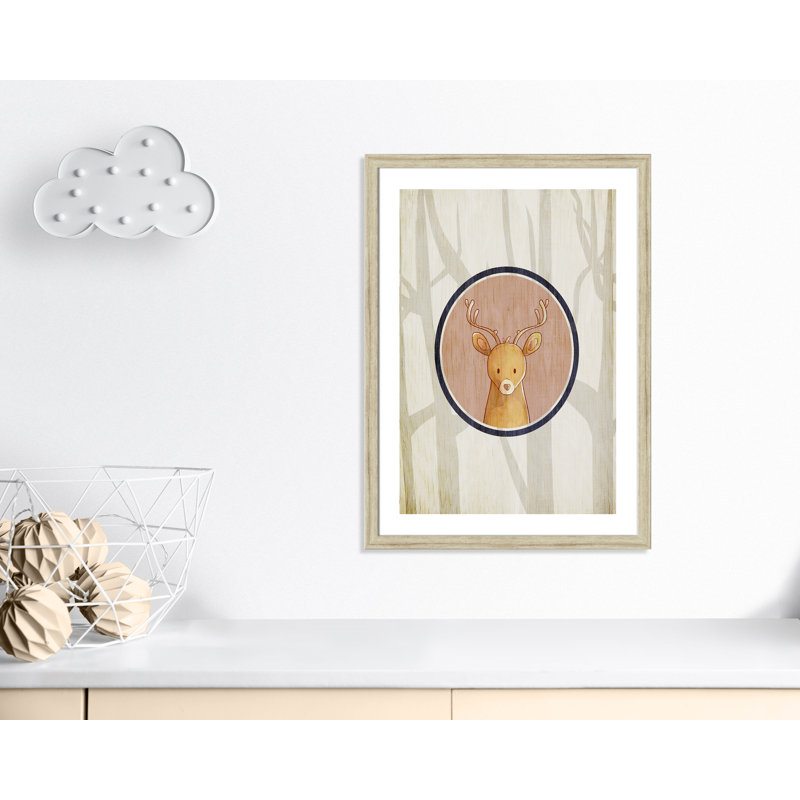 Adhésif décoratif 3 pi, H 34,5 po x l 24,5 po x P 0,6 po, Cadre plat beige