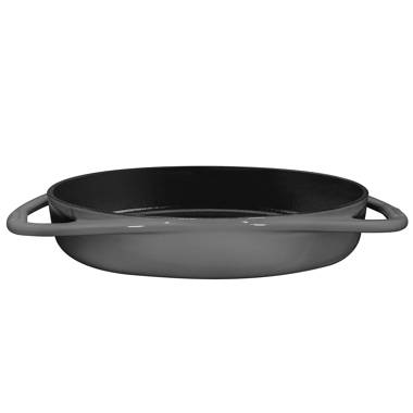  Outset Cast Iron Grill Pan With Ridges 8.5” x 14.25” x 1.5” :  Patio, Lawn & Garden