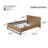Engineered Wood  Bed Frame Queen Size