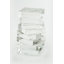 "Twisted" Crystal Bookend Pair