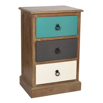 Cecelia 42cm W Solid Wood Bedside Table