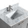 Lachine 24'' Single Bathroom Vanity with Carrara Marble Top with Mirror