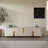 Modern 78.74″ Faux Marble TV Stand – Luxury Media Console with Gold Stainless Steel Base, 4 Storage Cabinets, Simple Assembly