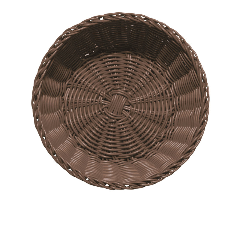 Excelsa Plastic Decorative Basket, Brown