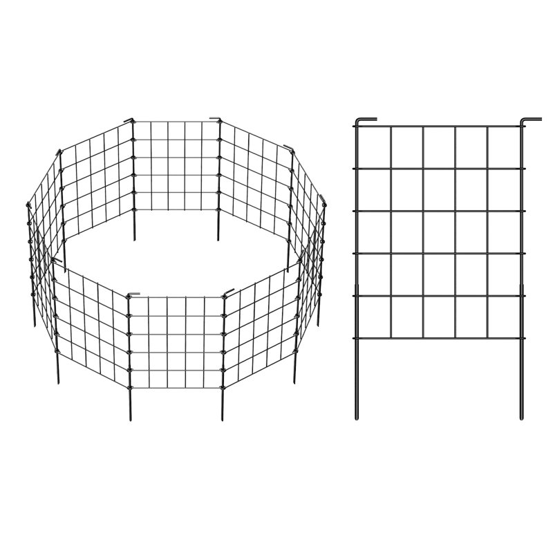 12.5'' H x 23.5'' W Metal Fence Panels Included