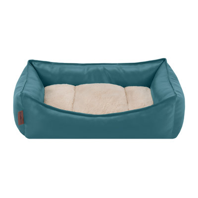Leather Look Cozy Couch Dog Bed