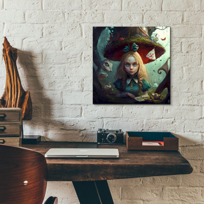 «Alice Green Bow» par The Golden Valley, art mural en verre acrylique