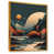 Toile avec cadre flottant or