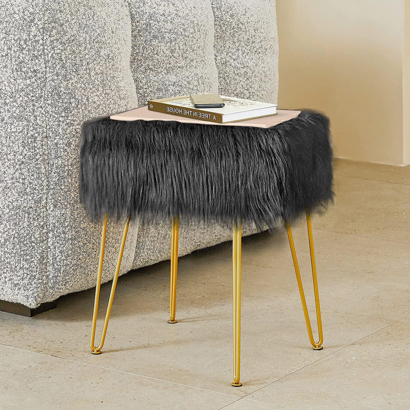 Tabouret de coiffeuse, Noir