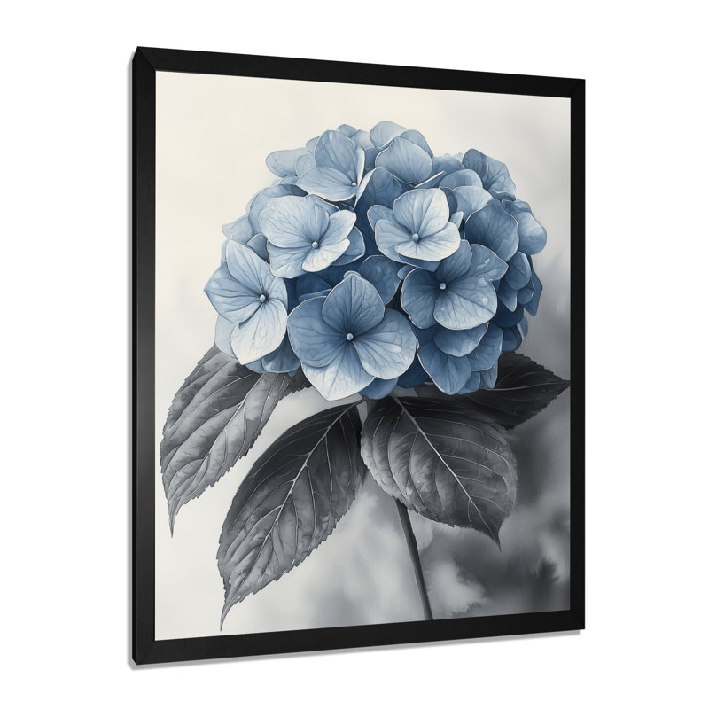 Grimsby - Floral Canvas Prints, Single Picture Framed Print, Black, 20" H x 12" W