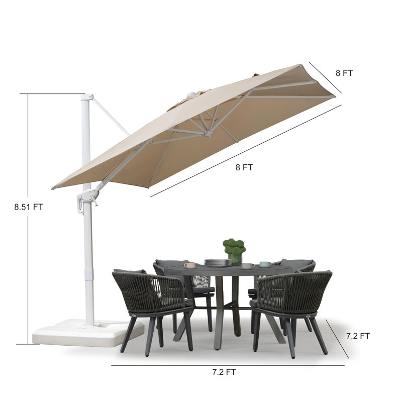 243cm Cantilever Parasol, Beige