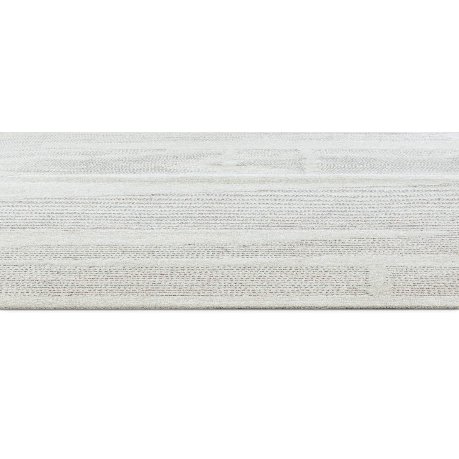 Craton Hand Tufted Wool Ivory Rug, Runner 2'6" x 8'