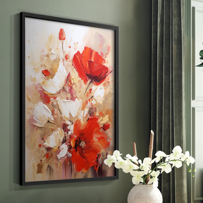 Série FLORAL CCXC - reproduction encadrée de qualité supérieure - prête à être accrochée - aucun clou requis