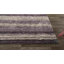 Tapis rayé multicolore gris / brun à poils longs touffeté à la main Panitz-270478279