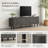 Clawson 63" TV Stand with 3 Doors Cabinet for TVs up to 70"-876374725