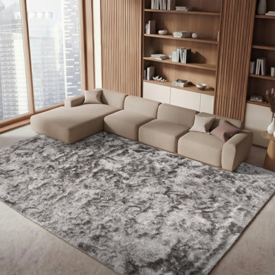 Morrell Hand Tufted Shag Solid Color Area Rug