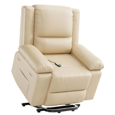 Power Lift Recliner, PU Leather Electric Lift Chair Designed For The Elderly And People With Mobility Impaired