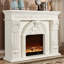 Foyer électrique 70,87 "blanc sans chauffage-17291112