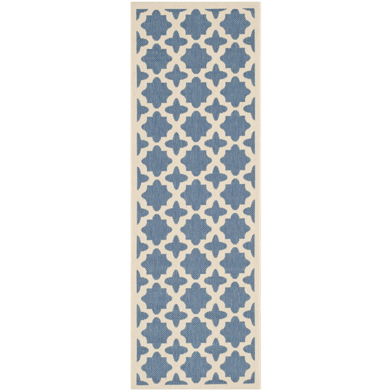 Herefordshire Performance Geometric Indoor/Outdoor Area Rug, Runner 2'3" x 10'