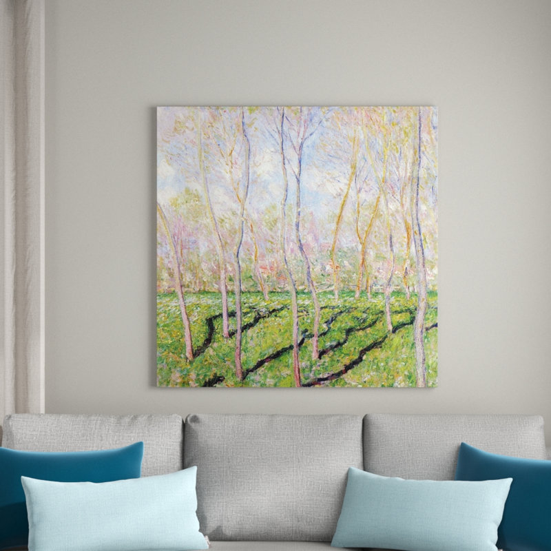 Claude Monet - Wrapped Canvas Painting, 100cm H x 100cm W x 1.8cm D