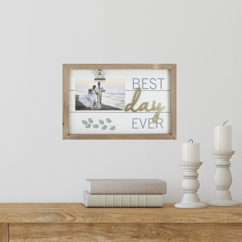 Encadré «Best Day Ever» avec photo 11,75 po