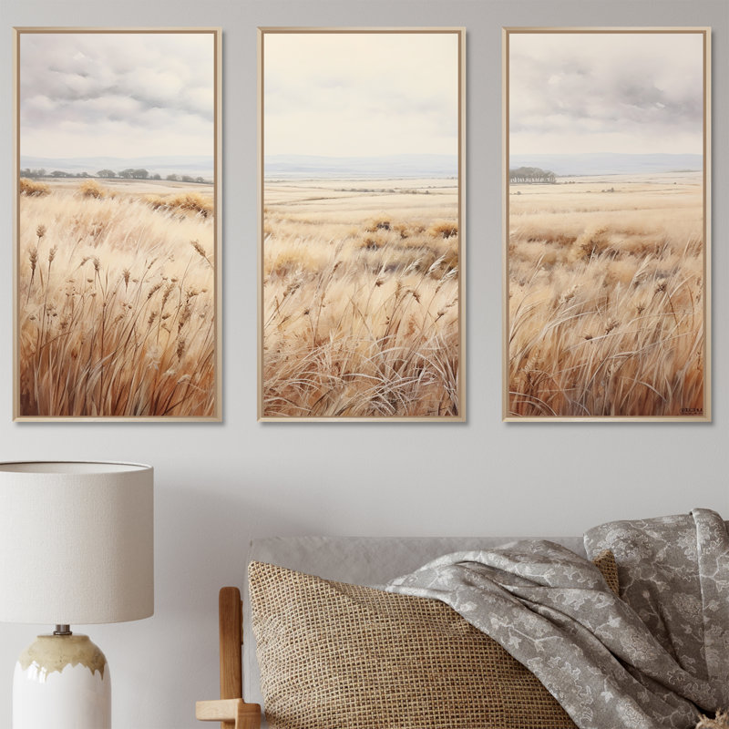 Ensemble de salon Prairie Peacefulness Meadows - Prairies, H 40 po x l 60 po x P 1 po, Cadre naturel flottant