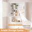 24" x 18" Medicine Cabinet with Mirror Lights Adjustable Shelf Lighted Wall Cabinet