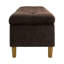 Banc de rangement à couvercle rabattable rembourré-129000744